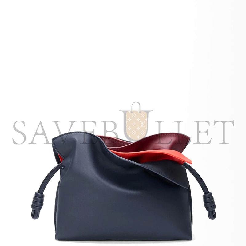 L0ew* MINI NAPPA CALFSKIN LAYERED FLAMENCO CLUTCH A411FC2XAY-0223 (23.9*18*9cm)
